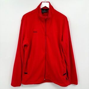 Rossignol Park City Fleece‎ Jacket Mens XL Zip Pockets Cardinal Red Full Zip